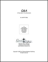 Q and A piano sheet music cover
